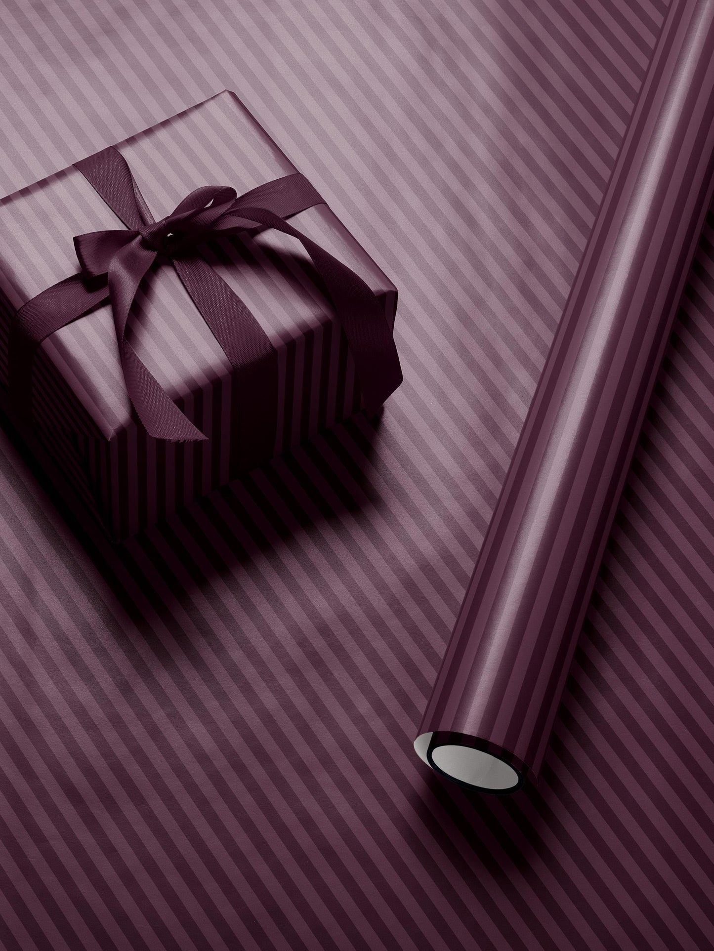 Plum Stripe Wrapping Paper Purple Gift Wrap Christmas Wrapping Paper Holiday Gift for Daughter Baby Shower Gift Wrap Kid Birthday Party