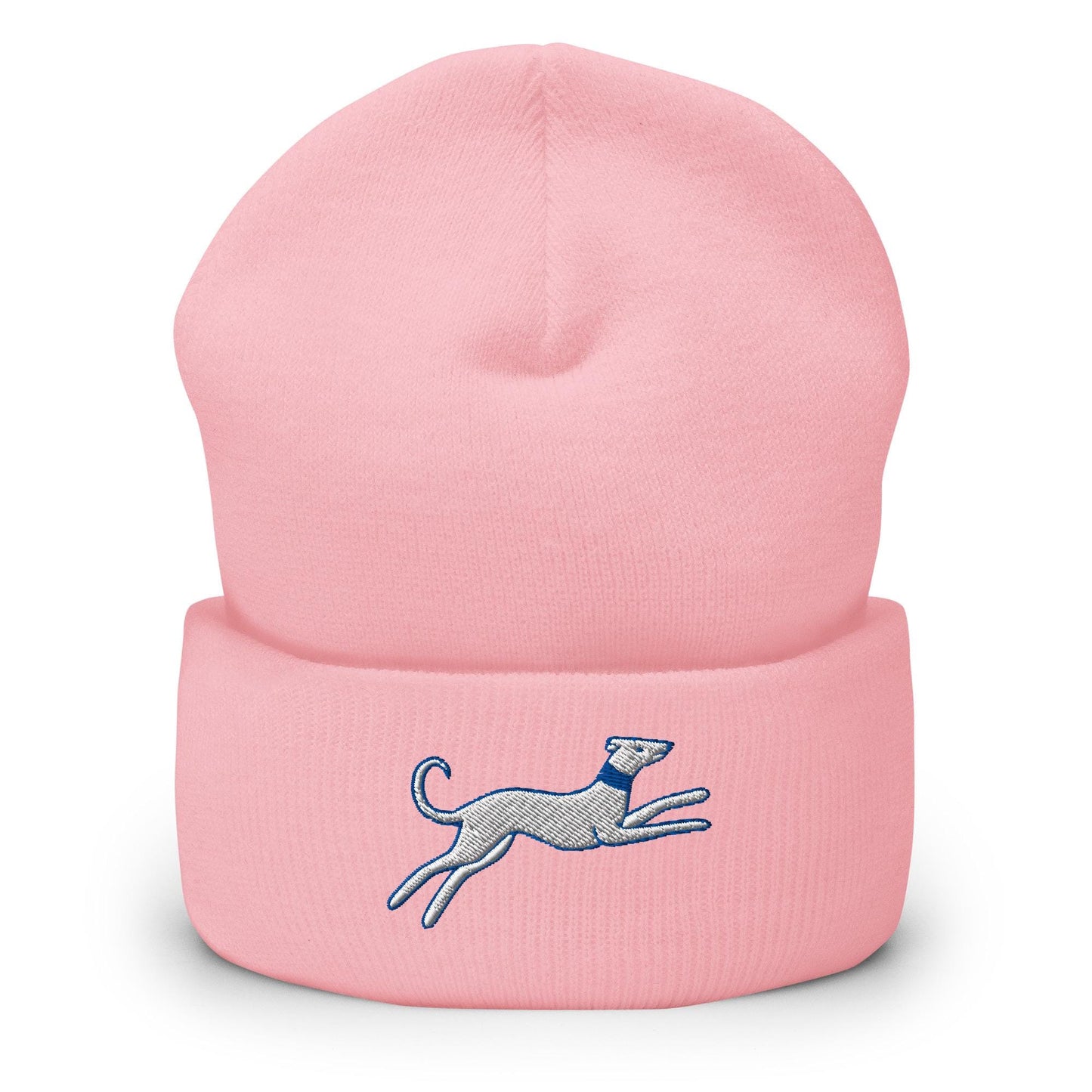 Greyhound Beanie, Handmade Cuffed Knit Unisex Slouchy Adult Winter Hat Cap Gift, Kawaii