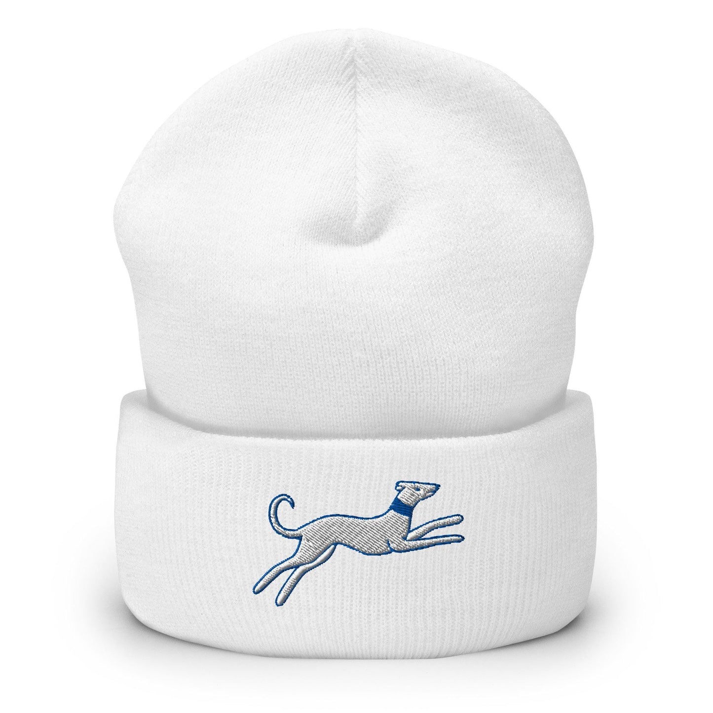 Greyhound Beanie, Handmade Cuffed Knit Unisex Slouchy Adult Winter Hat Cap Gift, Kawaii