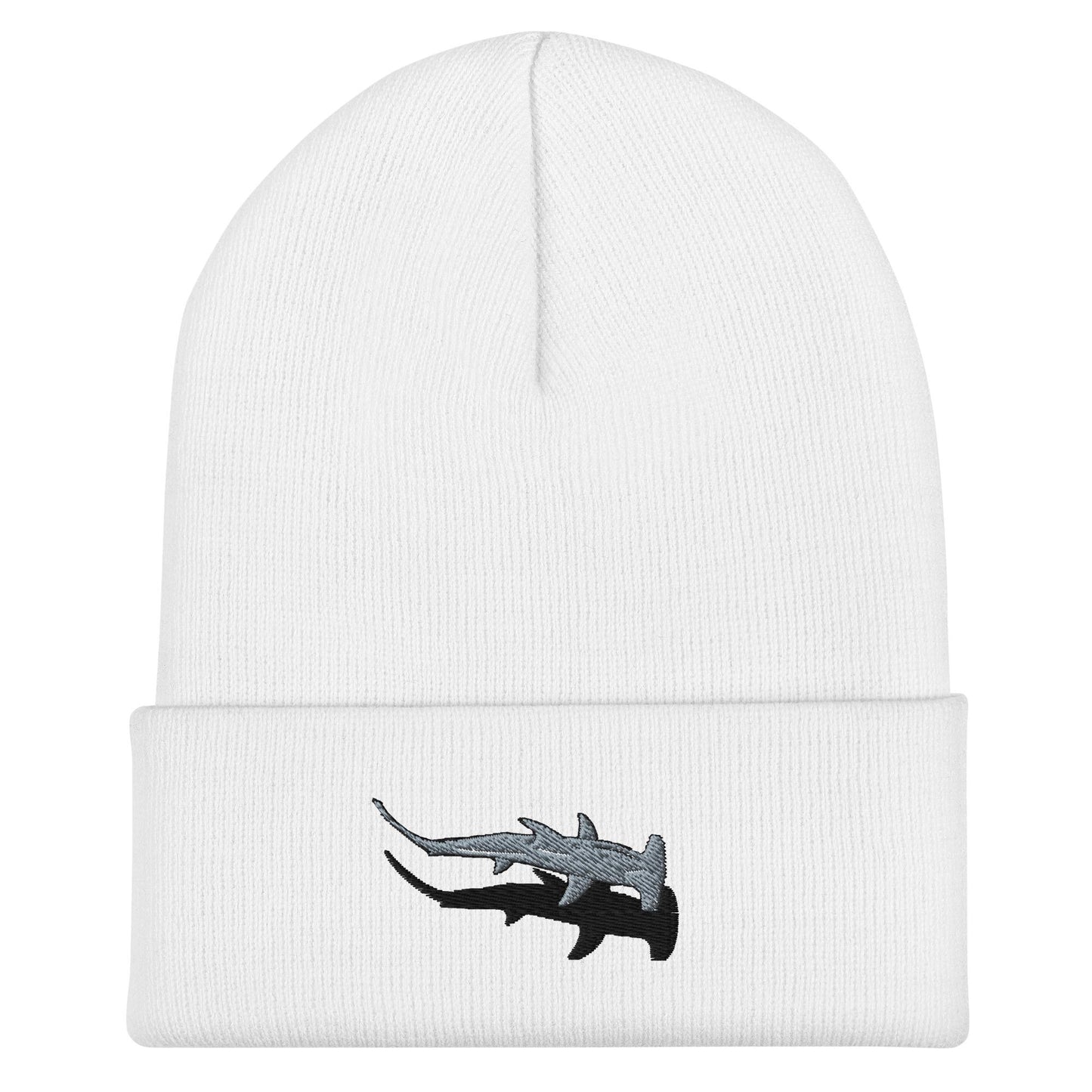 Hammerhead Shark Beanie, Handmade Cuffed Knit Unisex Slouchy Adult Winter Hat Cap Gift, Kawaii