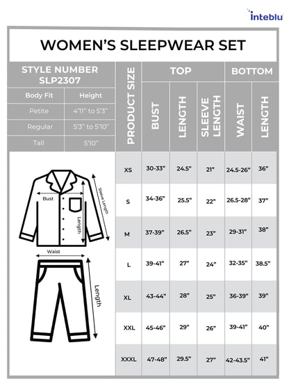 Women Warm White Floral Printed Pyjama Set | Nightwear Dress