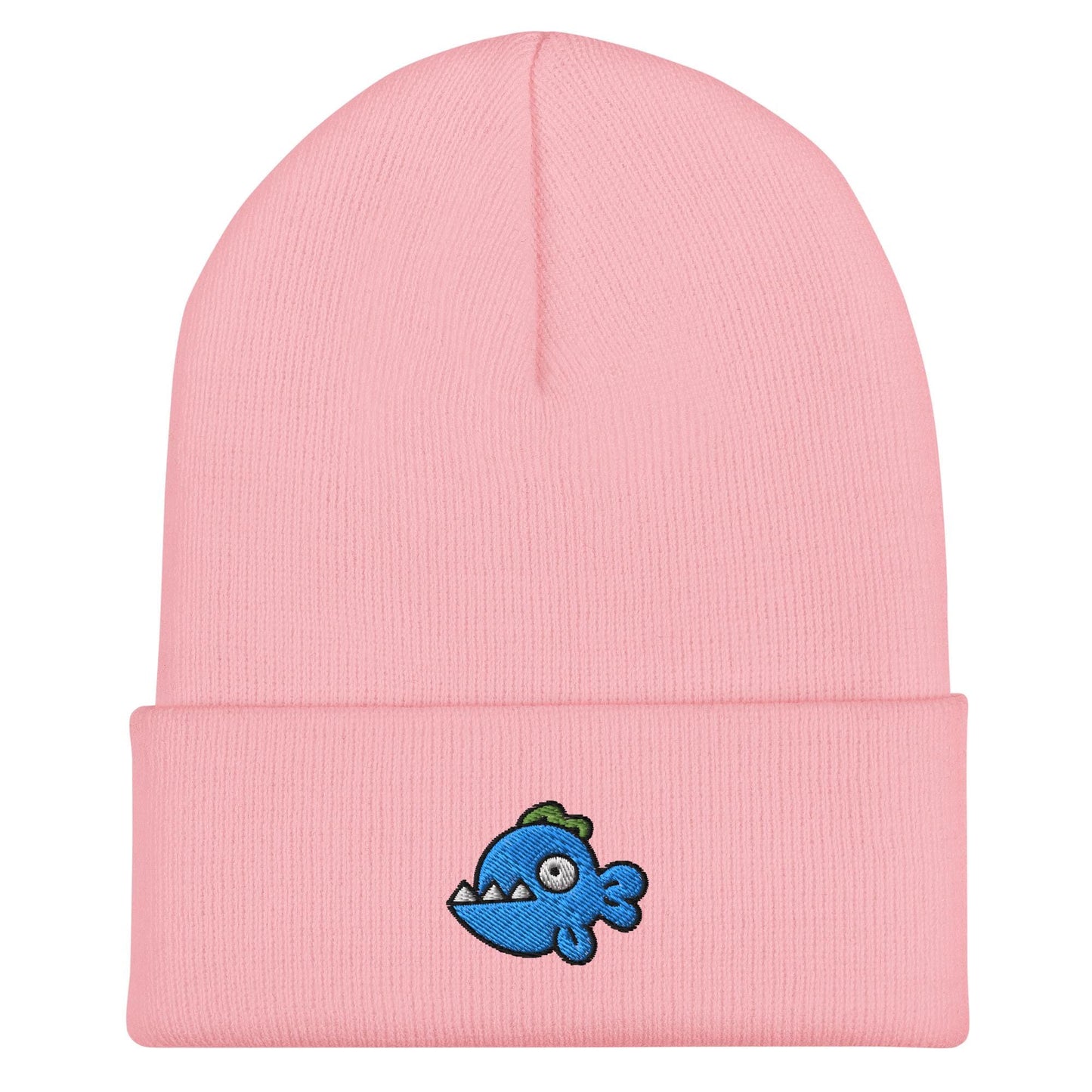 Fish Beanie, Handmade Cuffed Knit Unisex Slouchy Adult Winter Hat Cap Gift, Kawaii