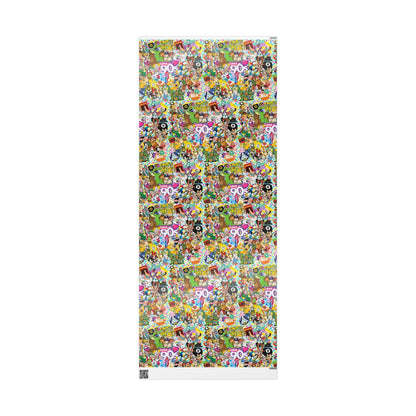 90's Wrapping Papers, Nostalgic Custom Gift Wrap, High-Quality Fine Art Paper, Matte or Glossy Finish, 3 Sizes Available