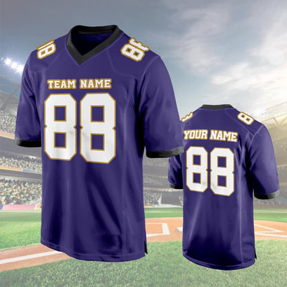 Custom Football Jersey, Personalized Name Number Logo, Embroidery football Shirts  Wedding Jersey Gifts for Men Women Kids Toddler Fan