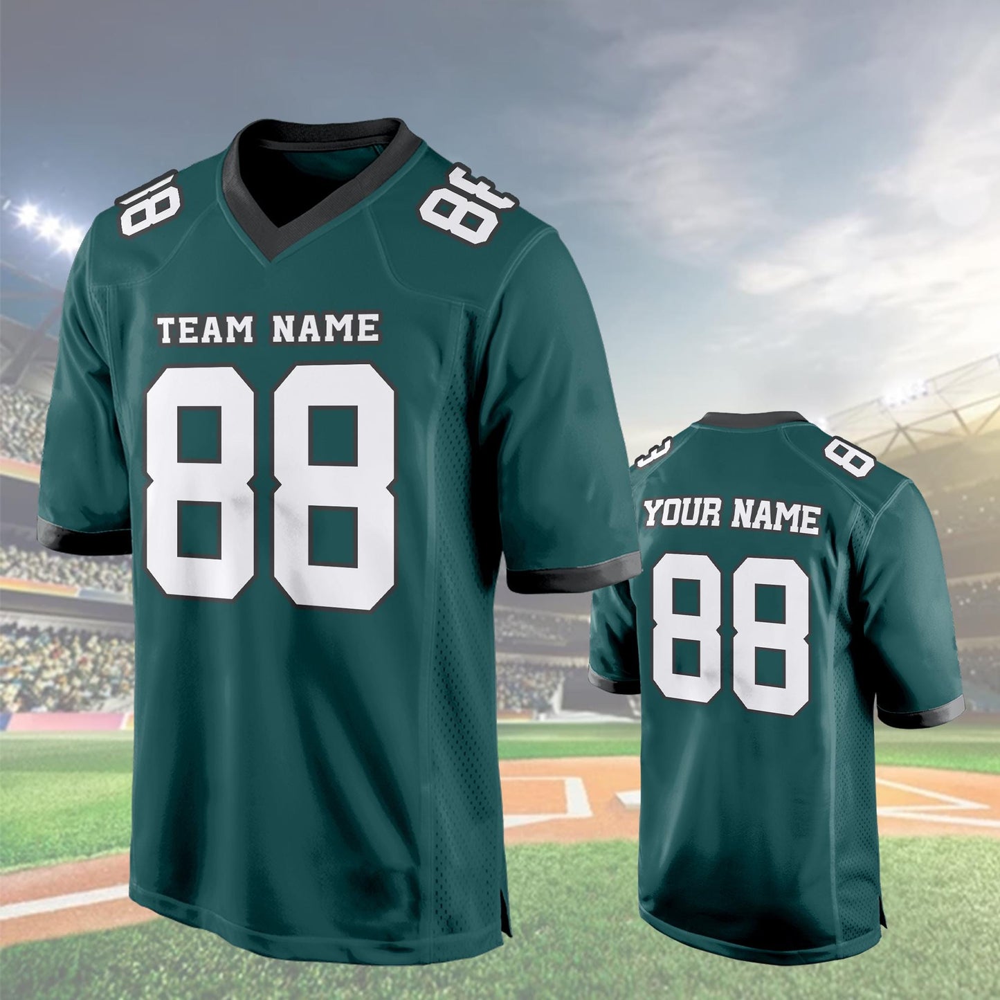 Custom Football Jersey, Personalized American Football Jerseys Name Number Logo, Embroidery Wedding  Gifts for Men Women Kids Toddler Fan