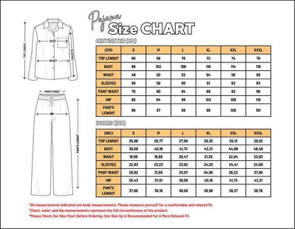 Pink Heart Women's Pajama Set – Women Pajama Button-Up Sleepwear, Stylish Black and Pink Loungewear, Cozy Gift Idea for Her