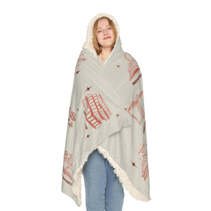 Reading is Self Care Hooded Blanket | Reading Hooded Blanket | Wearable Blanket | Hoodie Blanket | Snuggle Blanket | Sherpa Blanket