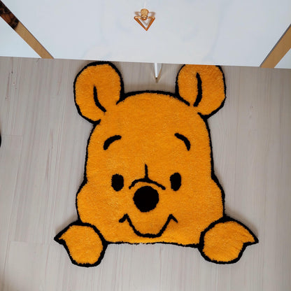 Winnie Rug,Tufted Rug,Handmade Rug,Cartoon Rug,The Pooh Tufted Rug,Kids Room Rug,Cute Rug, Custom Rug,Area Rug,Gift For Kids,Baby Room Rug