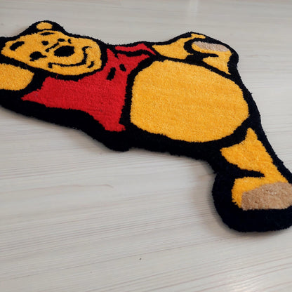 Winnie Rug,Tufted Rug,Handmade Rug,Cartoon Rug,The Pooh Tufted Rug,Kids Room Rug,Cute Rug, Custom Rug,Area Rug,Gift For Kids,Baby Room Rug