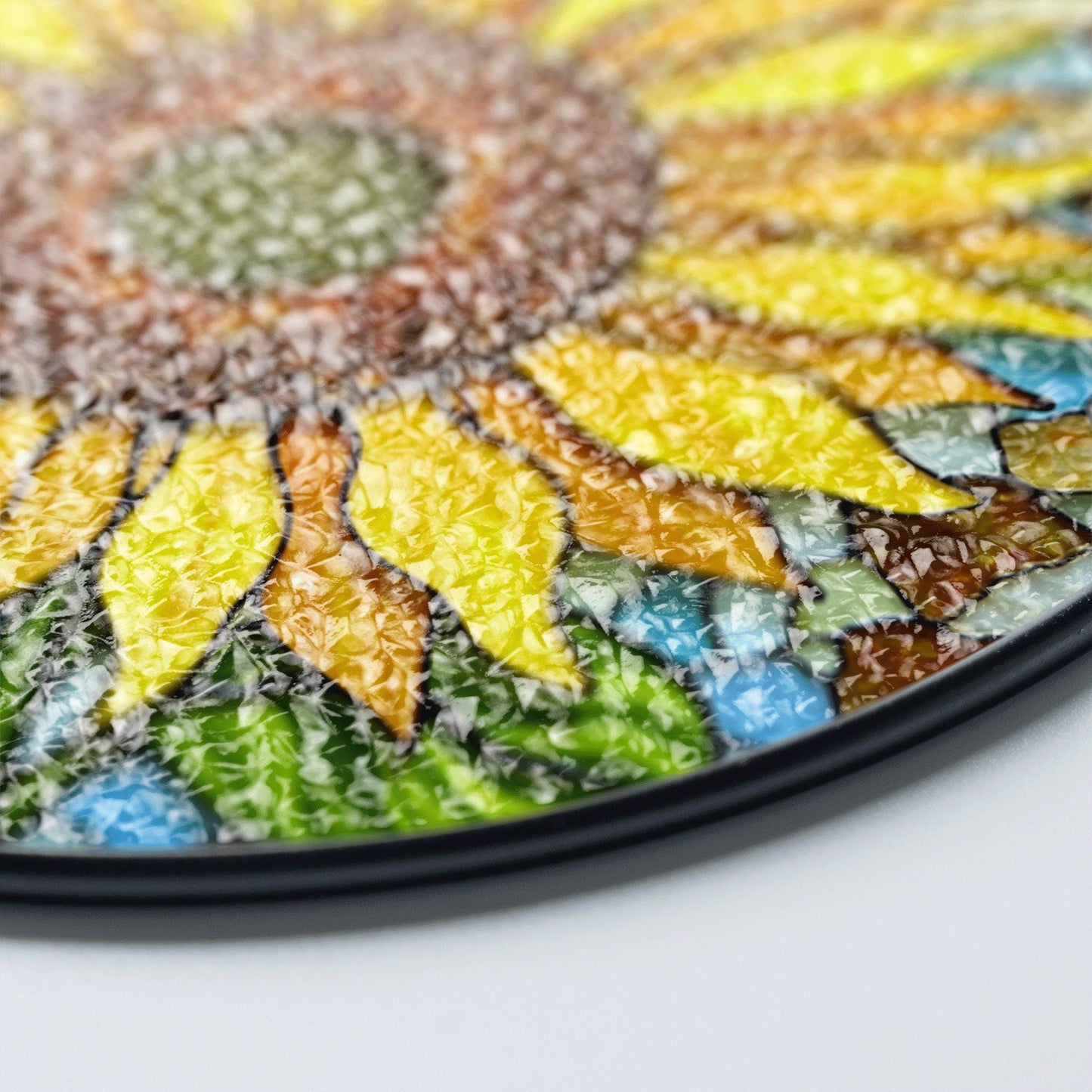 Sunflower Stained Glass Suncatcher Handcrafted Gift for Mom Unique Home Decor