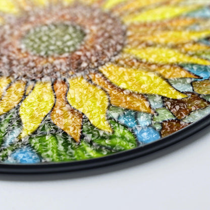 Sunflower Stained Glass Suncatcher Handcrafted Gift for Mom Unique Home Decor