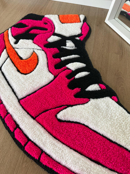 Hand Tufted Sneaker Rug: Custom Streetwear Rug (78x59cm)