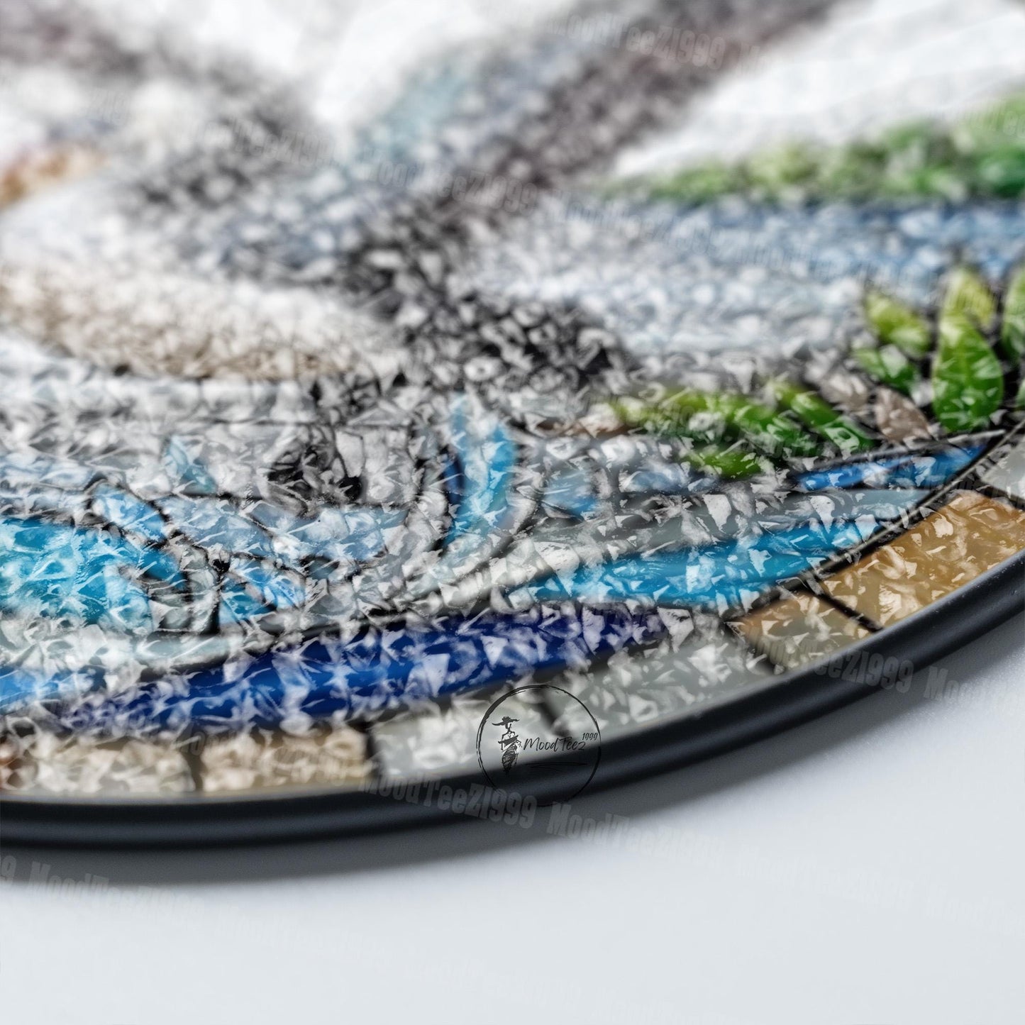 Pelican Glass Window Hanging - Beautiful Coastal Scene with Flying Pelican Design - Unique Nautical Home Decor