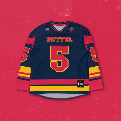 Racing Fan Apparel F1 Unisex Hockey Jersey : Redbull Racing #5 Inspired Unisex Hockey Jersey