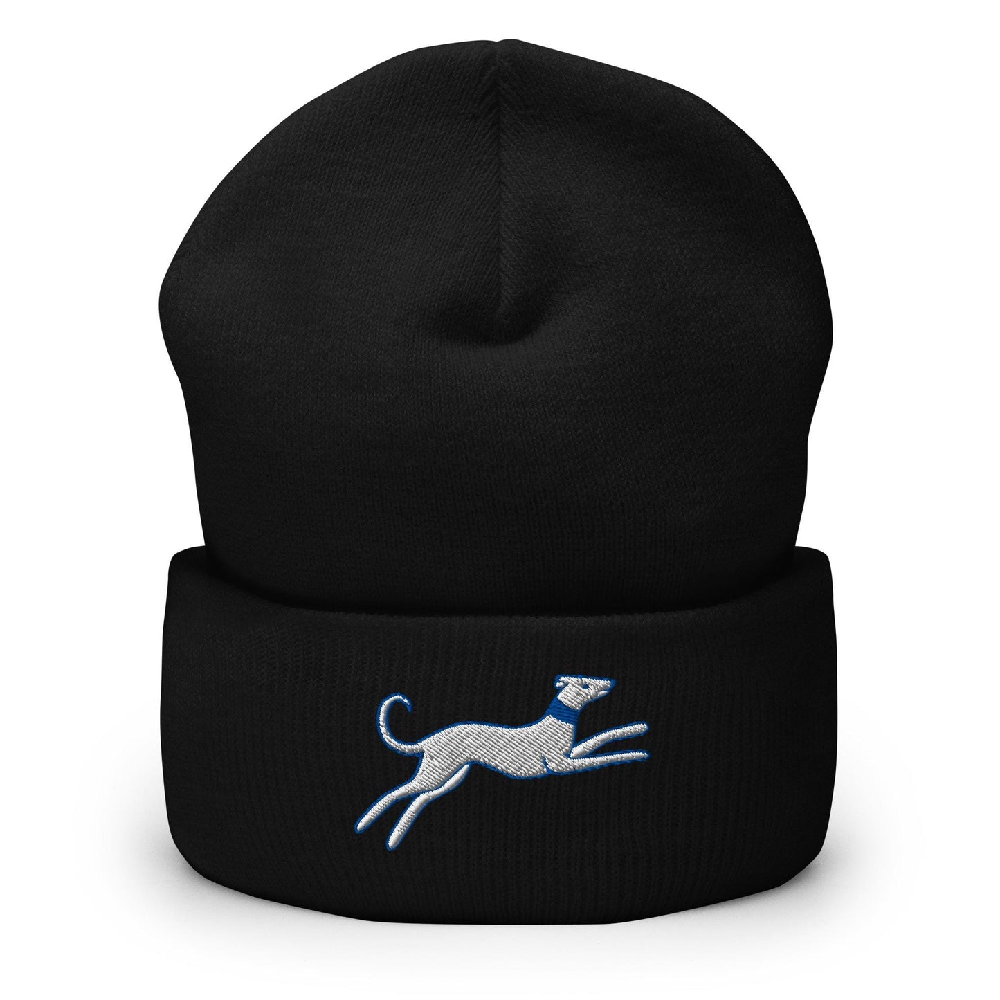 Greyhound Beanie, Handmade Cuffed Knit Unisex Slouchy Adult Winter Hat Cap Gift, Kawaii