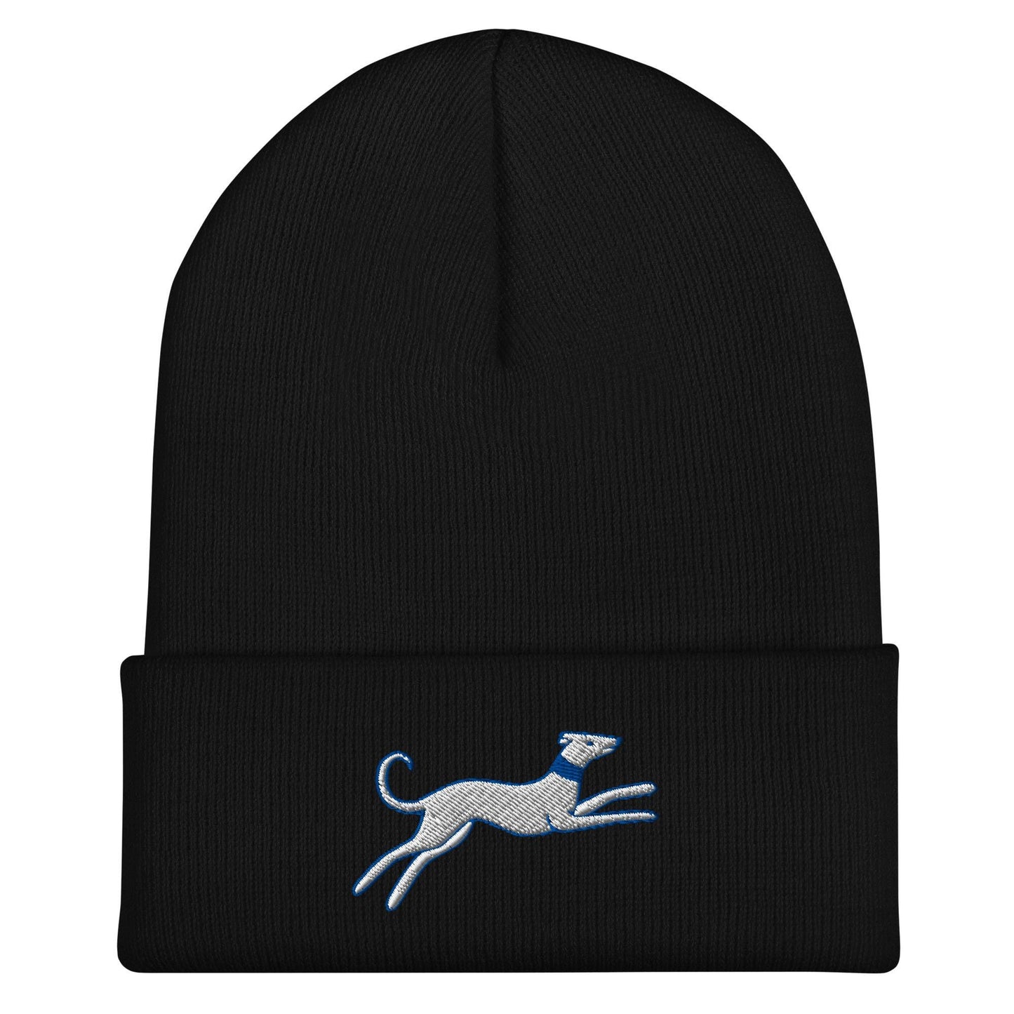 Greyhound Beanie, Handmade Cuffed Knit Unisex Slouchy Adult Winter Hat Cap Gift, Kawaii