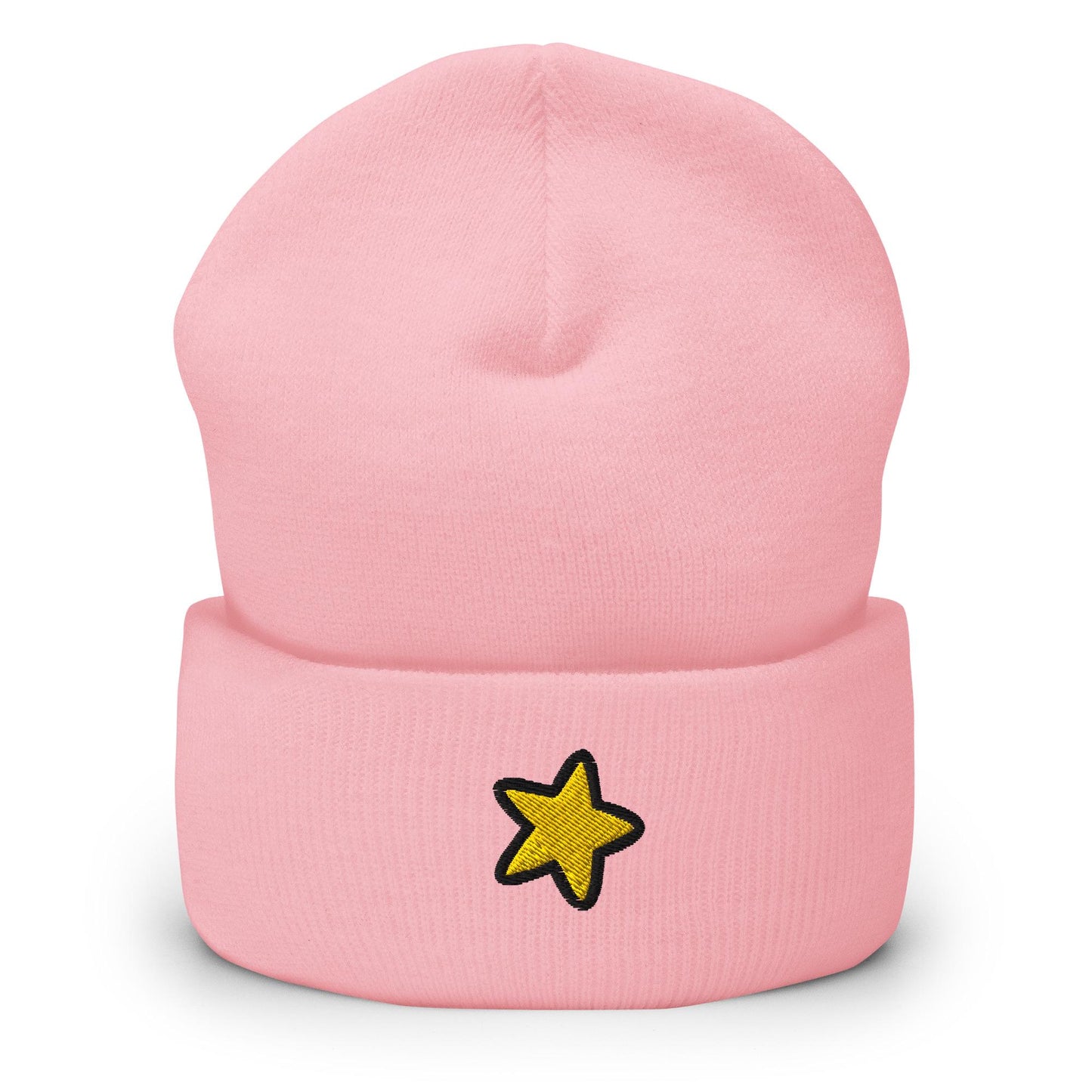 Star Beanie, Handmade Cuffed Knit Unisex Slouchy Adult Winter Hat Cap Gift, Kawaii