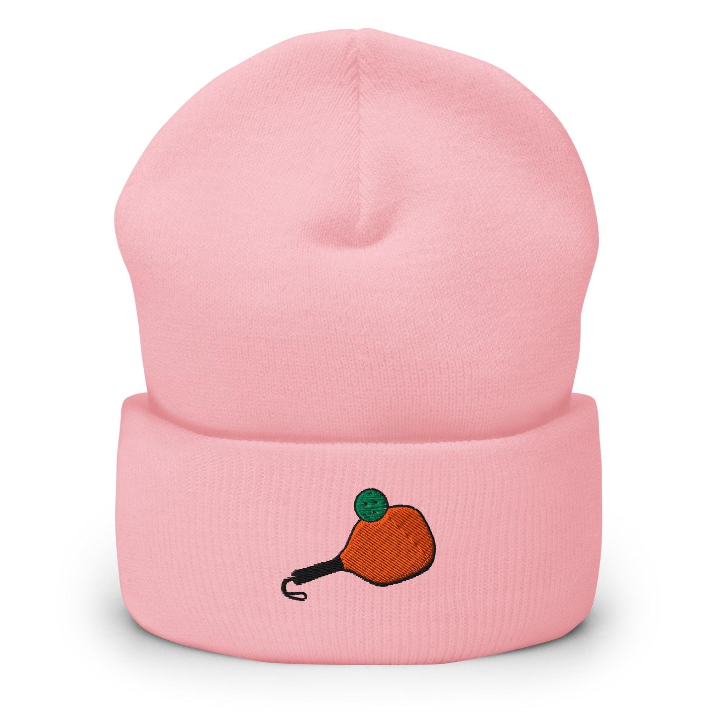 Pickleball Beanie, Handmade Cuffed Knit Unisex Slouchy Adult Winter Hat Cap Gift, Kawaii