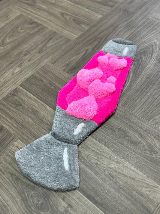 3D Lava Lamp rug Hand tufted rug cute rug custom rug Rugs for bedroom aesthetic custom lava lamp valentines day rug mug rug funky rug kids