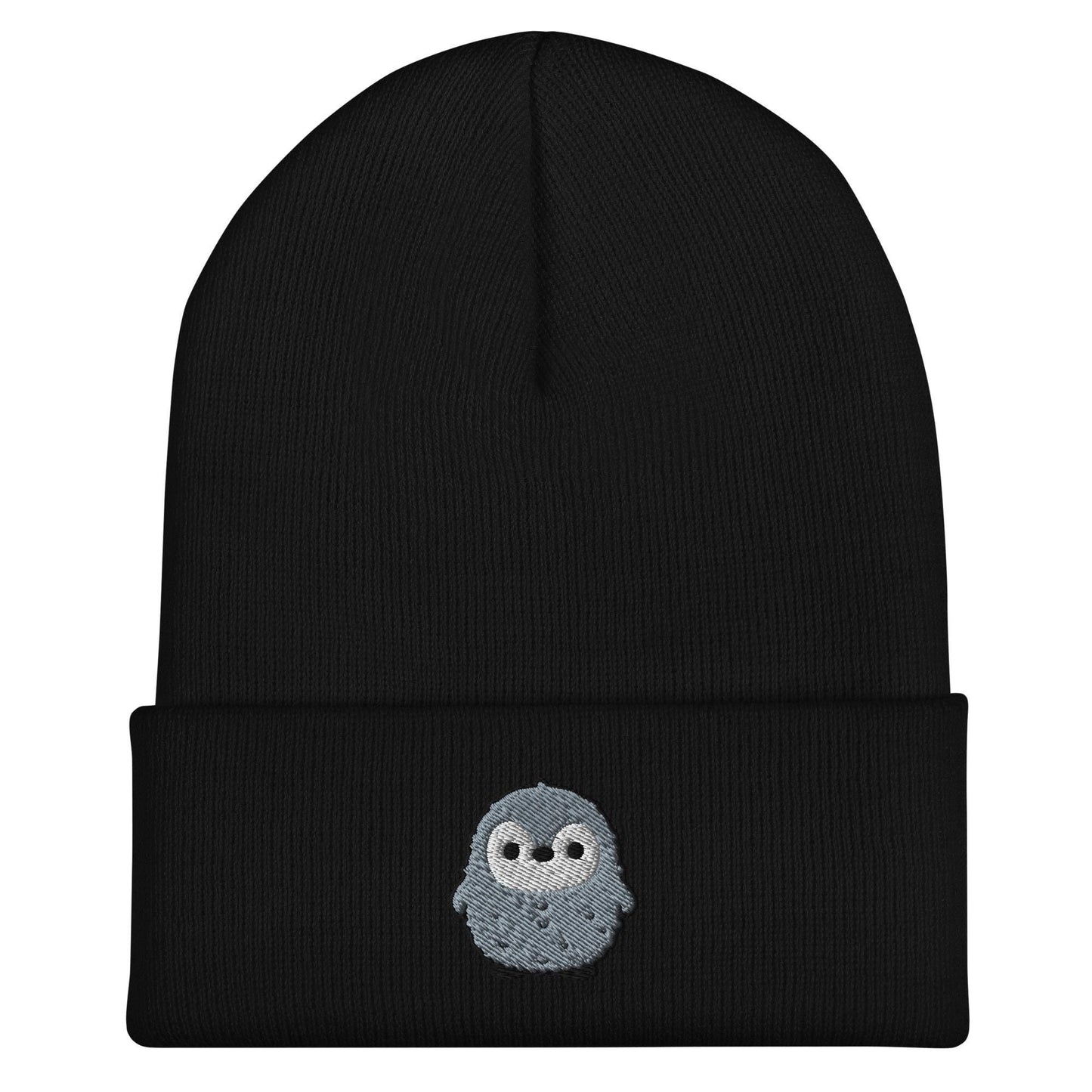 Pesto the Penguin Beanie, Handmade Cuffed Knit Unisex Slouchy Adult Winter Hat Cap Gift, Kawaii
