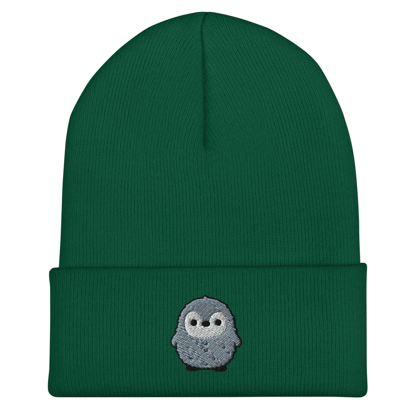 Pesto the Penguin Beanie, Handmade Cuffed Knit Unisex Slouchy Adult Winter Hat Cap Gift, Kawaii