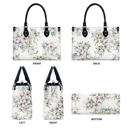 Ladies PU handbag With Floral Design, Floral Handbag, Women's Shoulder Bag, Shoulder Bag, Ladies Work Bag, Elegant Handbag, Versatile Bag