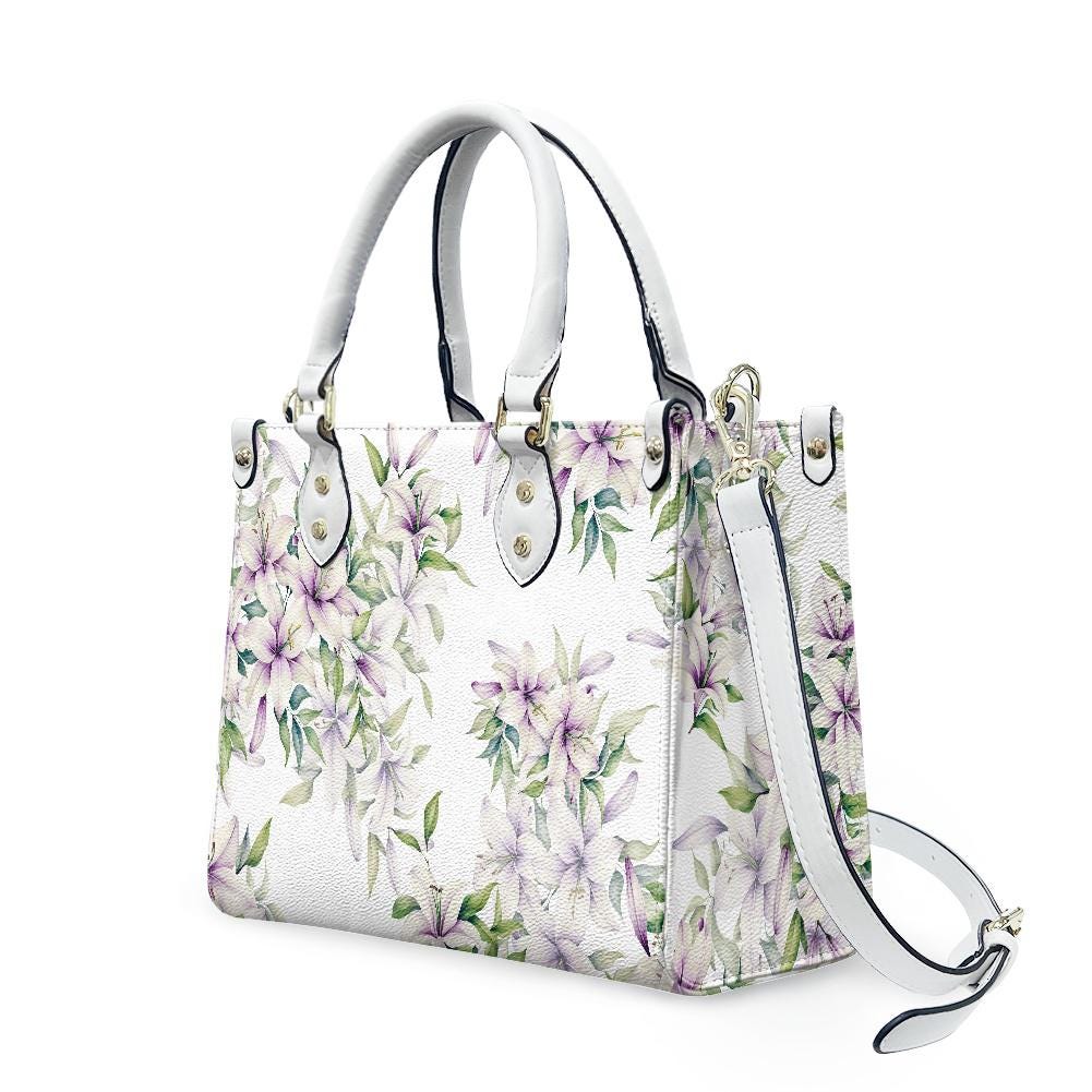 Ladies PU handbag With Floral Design, Floral Handbag, Women's Shoulder Bag, Shoulder Bag, Ladies Work Bag, Elegant Handbag, Versatile Bag