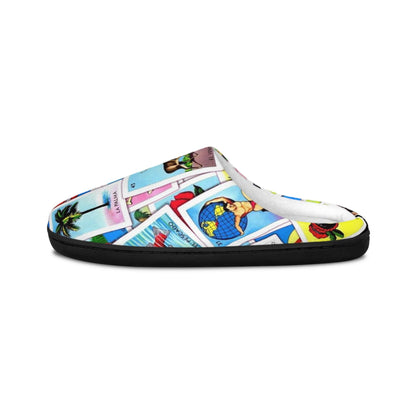 Mexican Slippers, Mexican Footwear, Christmas/Birthday Gift for Mexican Culture Lovers, Men's Indoor Shoes, Mexican Pajamas