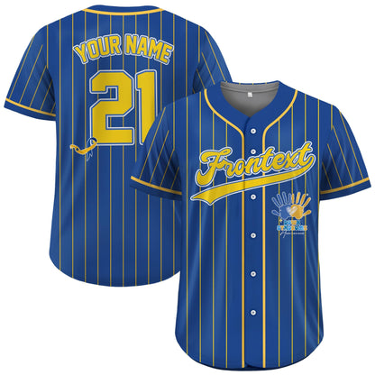 Personalized Name World Down Syndrome Awareness Baseball Jersey, Custom Color World Down Syndrome Day Jersey, Down Syndrome Awareness Gift