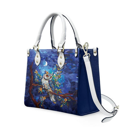 Ladies PU handbag With Owl on a tree, Women's Shoulder Bag, Everyday handbag, Ladies Work Bag, Elegant Handbag, Versatile Bag