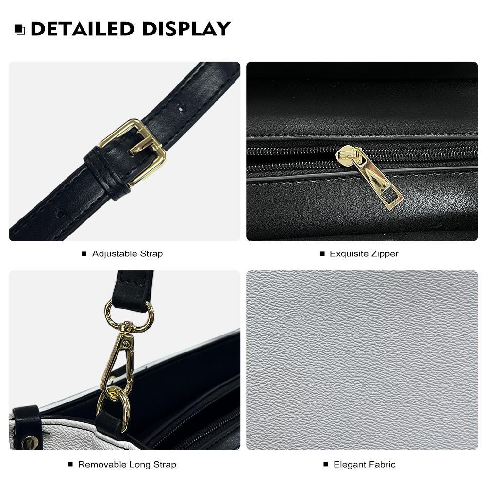 Ladies PU handbag With Colorful Parrots and Flowers, Women's Shoulder Bag, Shoulder Bag, Ladies Work Bag, Elegant Handbag, Versatile Bag