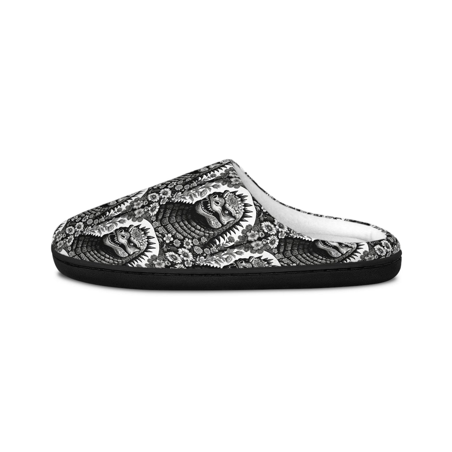 Godzilla Inspired Day of the Dead Art Sleepwear, Gift for Him, Birthday & Christmas Gift, Indoor Shoes