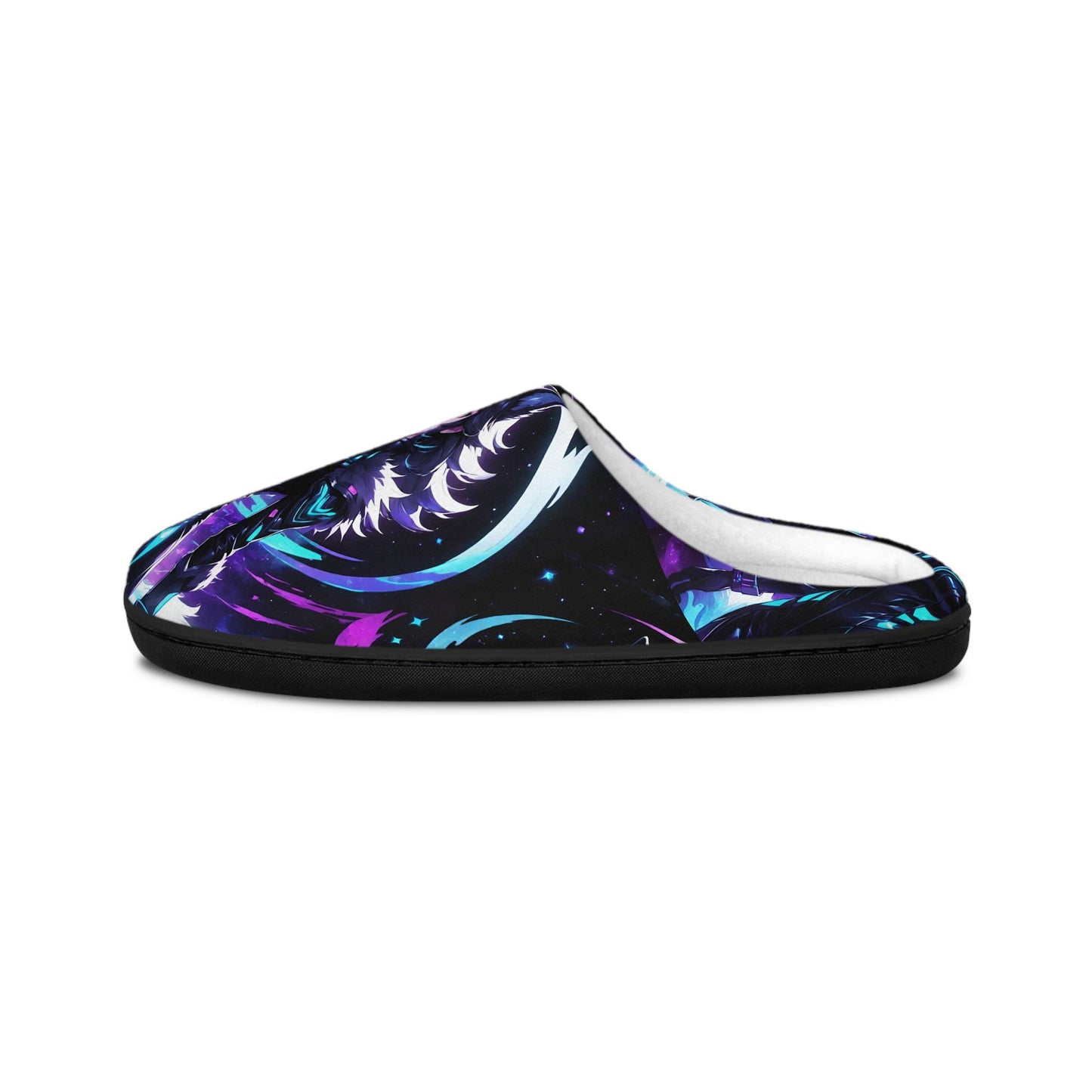 Anime Slippers, Vtuber Black Wolf Girl, Twitch Model Footwear, Indoor Slip-On Shoes