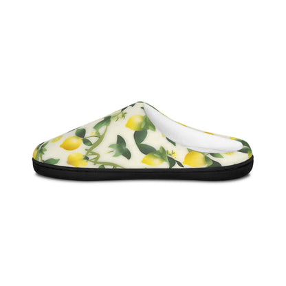 Slipper Gifte Lemon Print Women's Indoor Slippers Cozy Home Footwear Perfect Gift for Her Relaxation Self-Care Housewarming Spring Vibes
