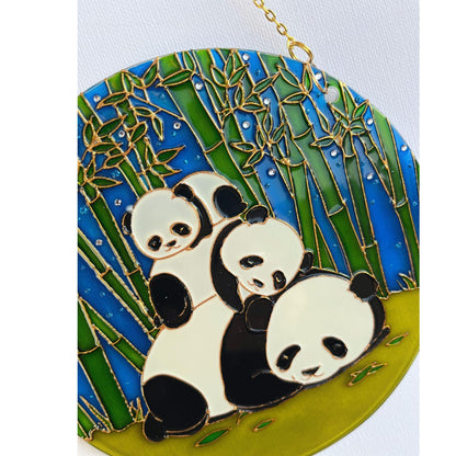 Personalized Memory gift Panda Bear and kids|1, 2, 3 babies| Grandma mom granddaughter| Mathers day gift| Grandpa  son grandson| Family
