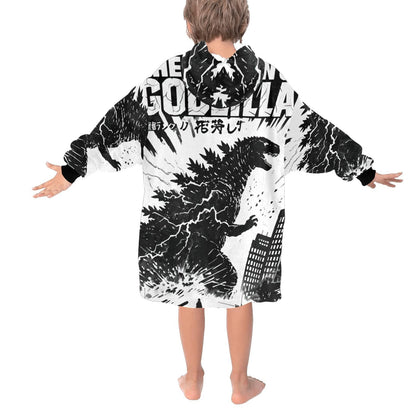 Children's Blanket Hoodie Godzilla Blanket Gojira Blanket Kaiju