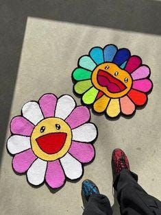 Custom Designed Hand-Tufted Rug Art