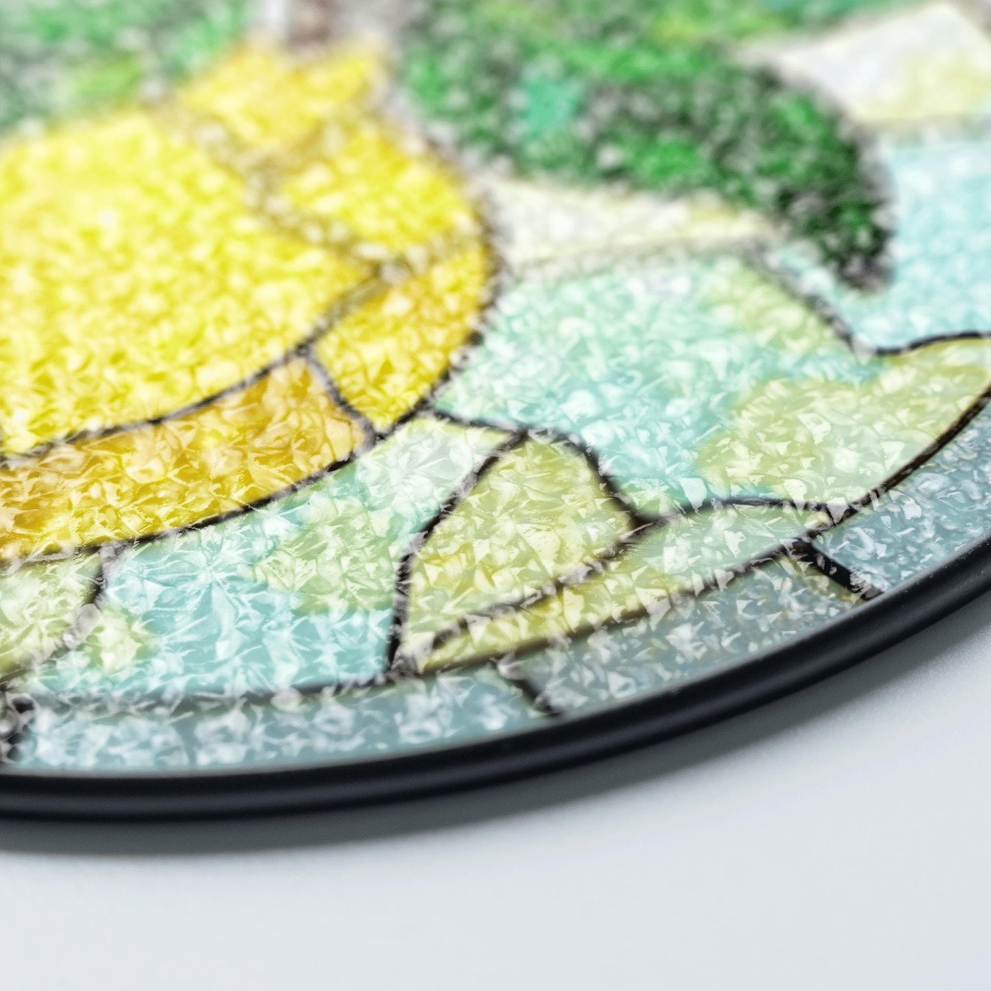 Lemon Stained Glass Suncatcher Window Hanging Gift for Mom Friend Birthday