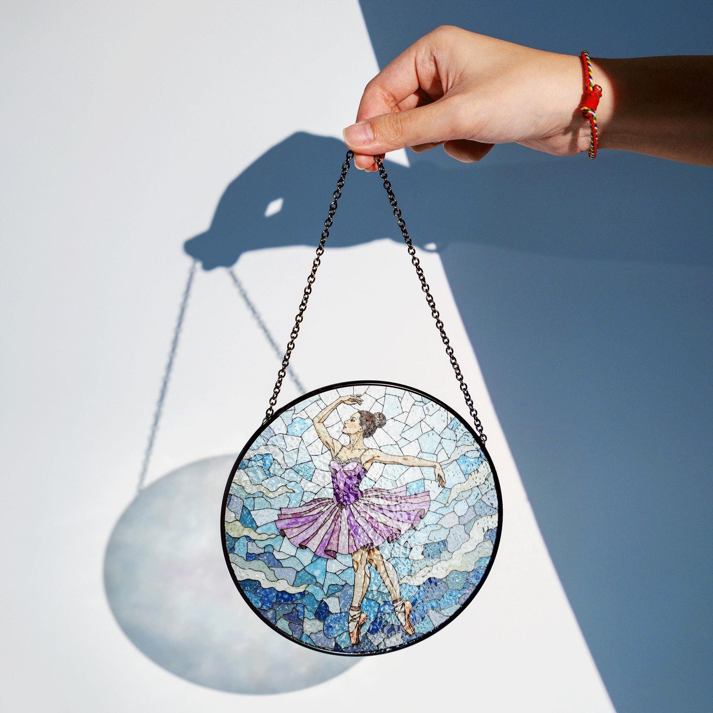 Ballet Dancer Suncatcher Stained Glass Window Decor Gift for Dancers