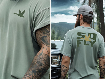 Duck Hunter 'So Fly' Unisex Tee - Bella Canvas Hunting Shirt