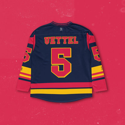 Racing Fan Apparel F1 Unisex Hockey Jersey : Redbull Racing #5 Inspired Unisex Hockey Jersey