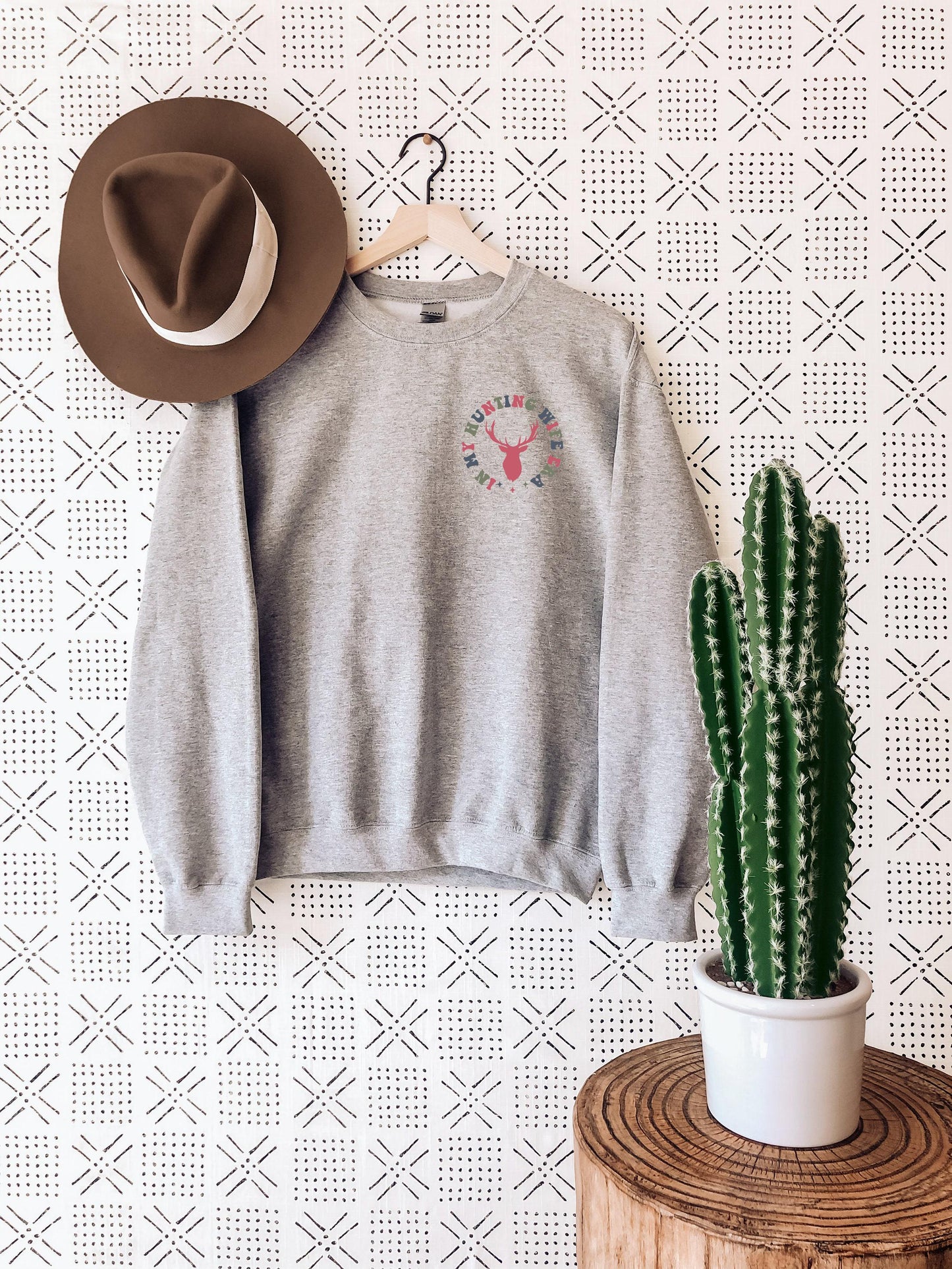 In My Hunting Wife Era Sweatshirt, Hunting Season Shirt, Deer Hunting Sweater, Hunt Wife Crewneck, Gift For Wife