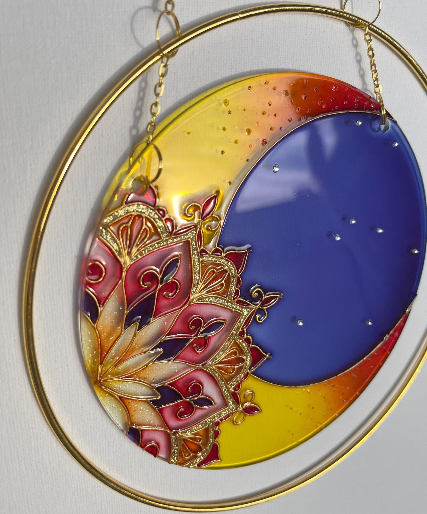 Creative Mandala Suncatcher Cute art for window Kitchen decoration Mothers day gift