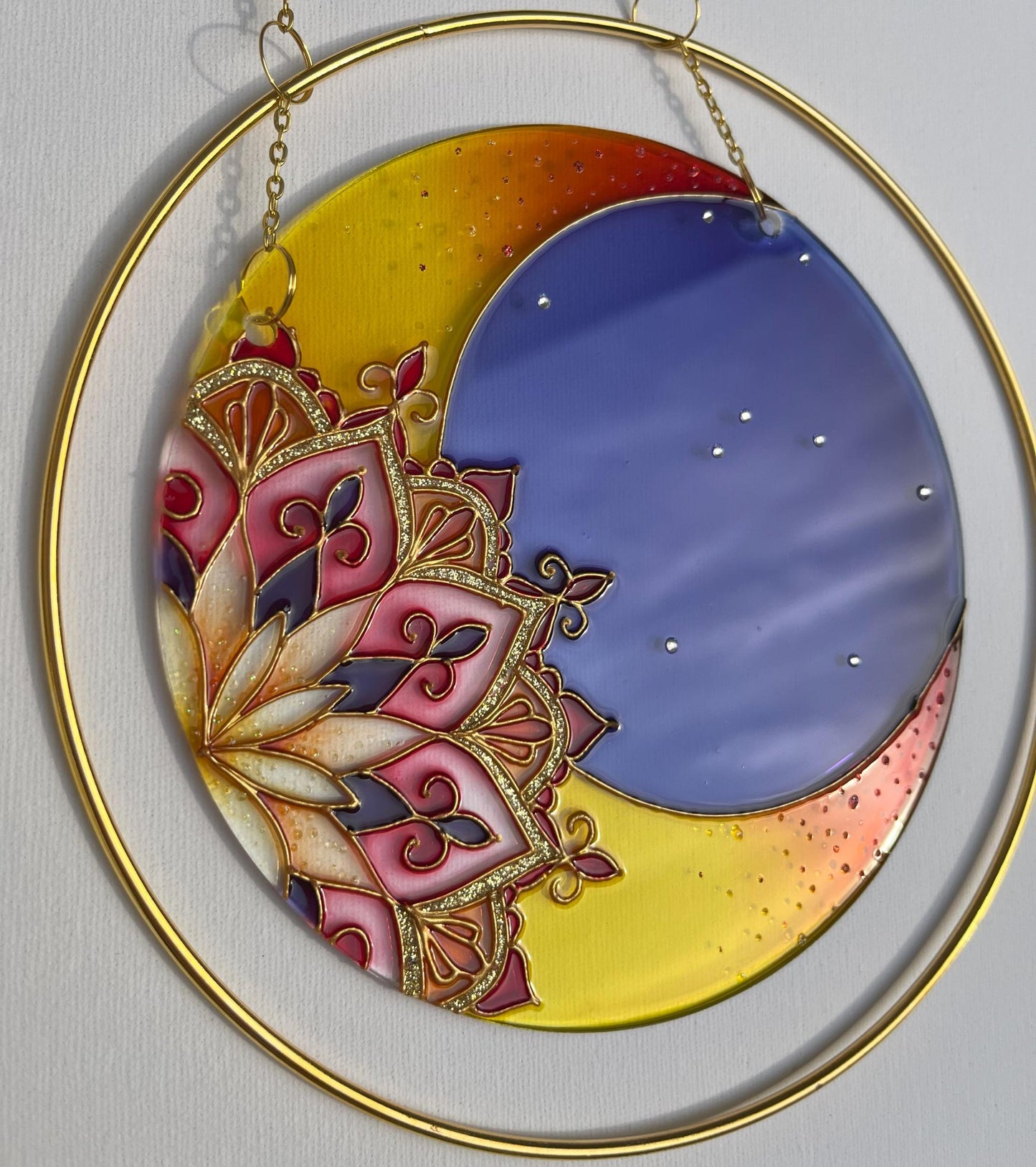 Creative Mandala Suncatcher Cute art for window Kitchen decoration Mothers day gift