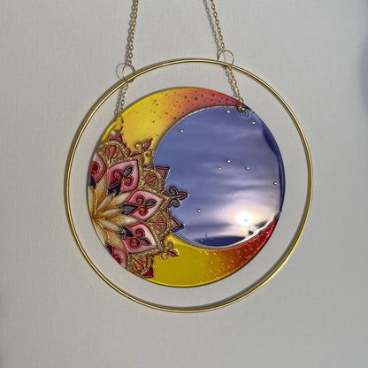 Creative Mandala Suncatcher Cute art for window Kitchen decoration Mothers day gift