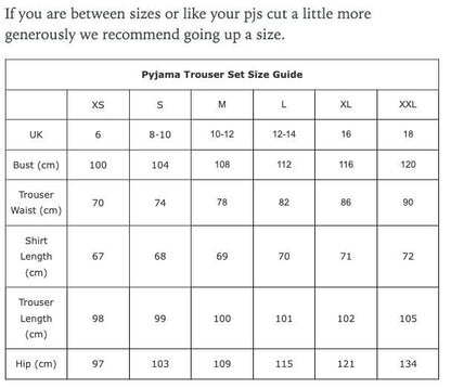 Chinoiserie Whimsy Women’s Pyjama Trouser Set | Organic Cotton Short Sleeve PJs | Elegant Oriental-Inspired Sleepwear with Artistic Print