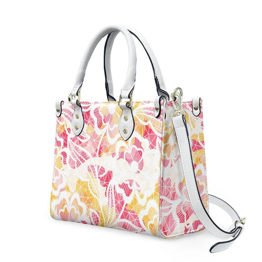 Ladies PU handbag With Floral Print,  PU Handbag, Women's Shoulder Bag, Shoulder Bag, Ladies Work Bag, Elegant Handbag, Versatile Bag