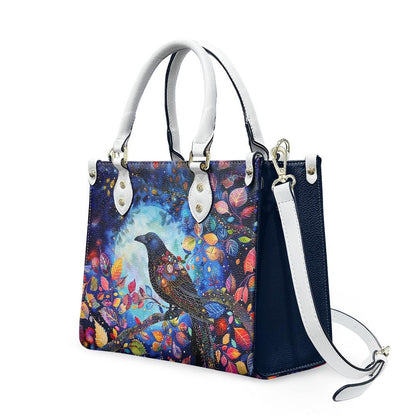 Ladies PU handbag With a Mystical Crow, PU Handbag, Women's Shoulder Bag, Shoulder Bag, Ladies Work Bag, Elegant Handbag, Versatile Bag