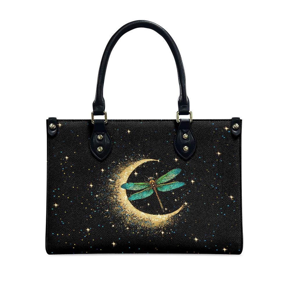 Ladies PU handbag With a Blue Dragonfly, PU Handbag, Women's Shoulder Bag, Shoulder Bag, Ladies Work Bag, Elegant Handbag, Versatile Bag