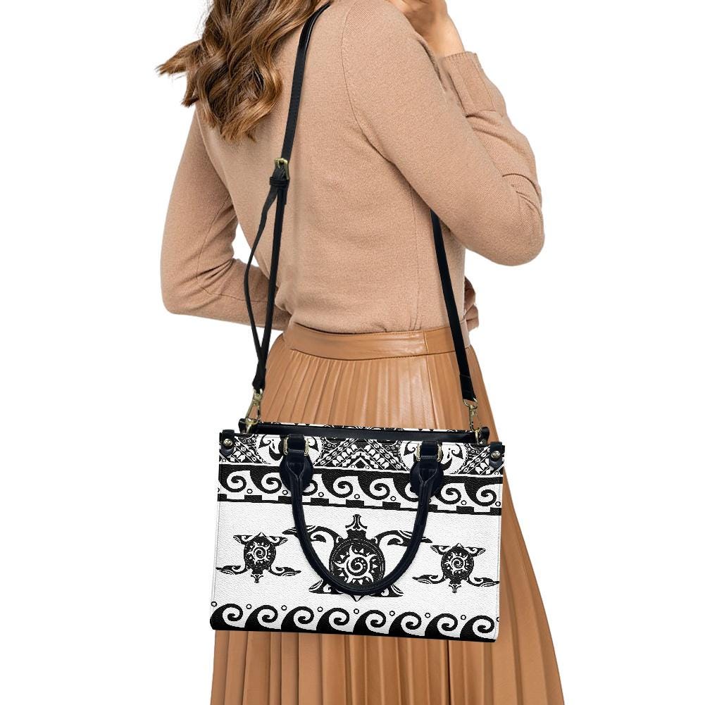 Ladies PU handbag With Sea Turtles, PU Handbag, Women's Shoulder Bag, Shoulder Bag, Ladies Work Bag, Elegant Handbag, Versatile Bag